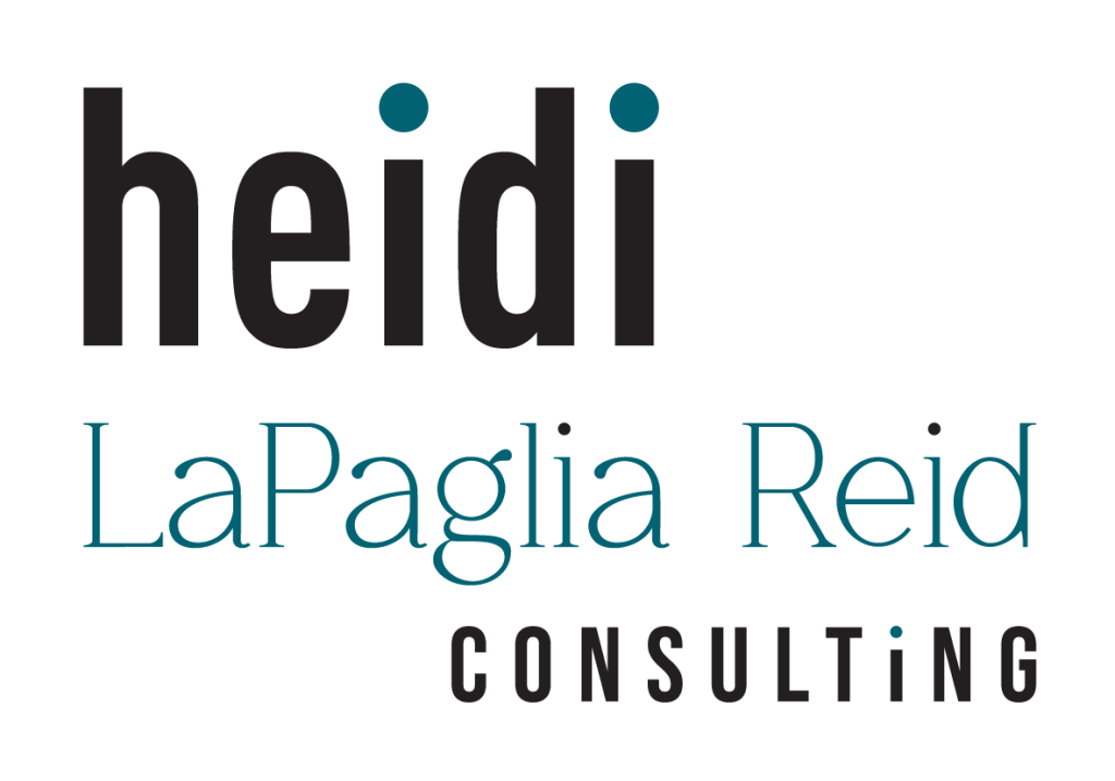 A black and teal logo for La Paglia Reid Consulting company
